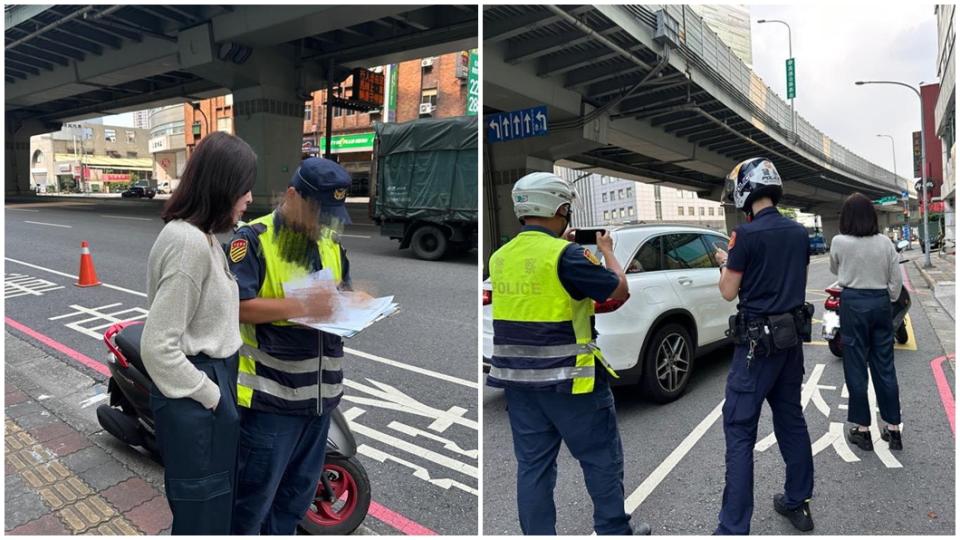 何如芸駕車白天被機車擦撞。（圖／翻攝何如芸臉書）