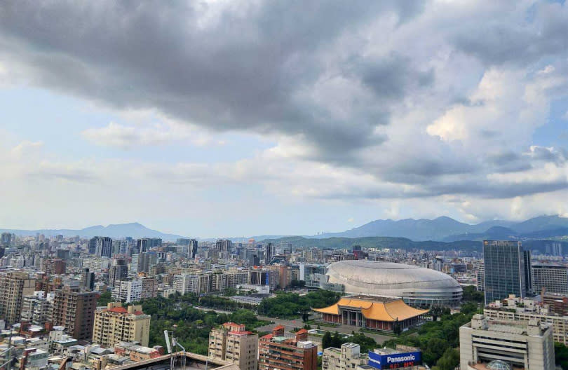 在停機坪觀景台上可盡情飽覽大台北無障礙景觀。（圖／台北君悅酒店提供）