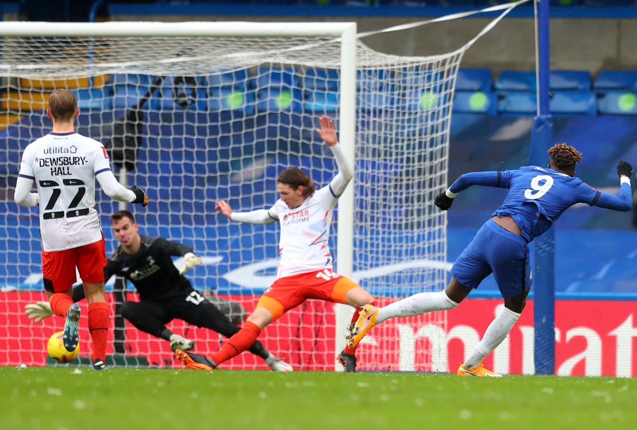 Tammy Abraham fires Chelsea in front (Getty Images)