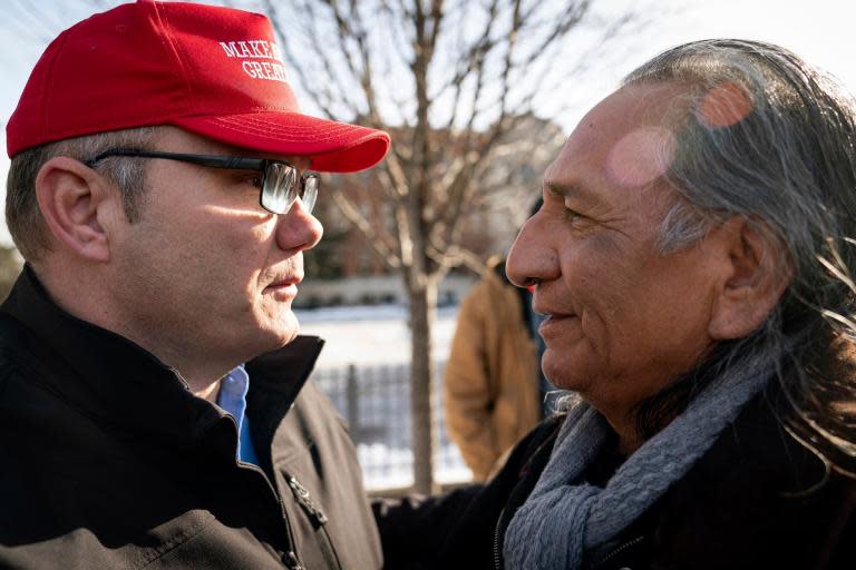 MAGA hat teenager: Kentucky town reels from death threats and protests over stand-off with Native American man