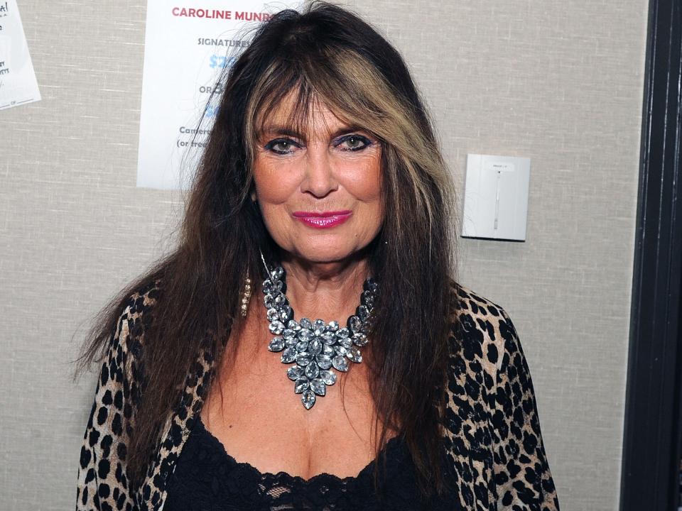 Caroline Munro is seen at the Chiller Theatre Expo on October 27, 2018 in Parsippany, New Jersey.