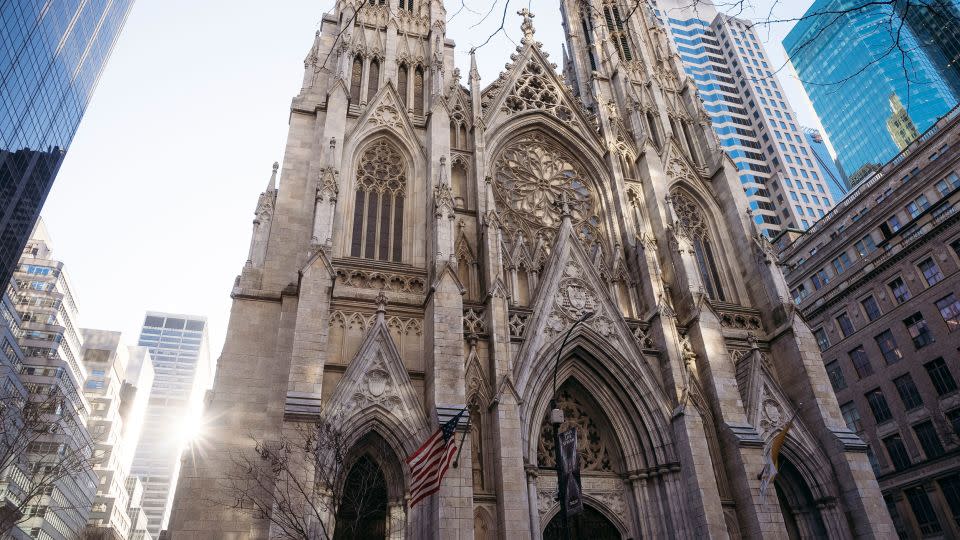 A senior leader from St. Patrick's Cathedral, the seat of the Archdiocese of New York, condemned Gentili's funeral after the fact, saying the house of worship was duped into hosting the service. - Laura Oliverio/CNN