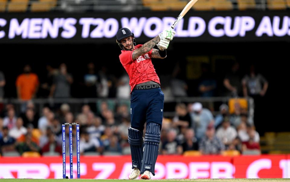 Hales unleashes a straight drive