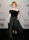 <p>Christina Hendricks attends the InStyle and Warner Bros. party. (Photo: Joe Scarnici/Getty Images for InStyle) </p>