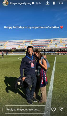 <p>Lola Consuelos/Instagram</p> Ripa and Consuelos' daughter Lola also posted a birthday tribute to her father