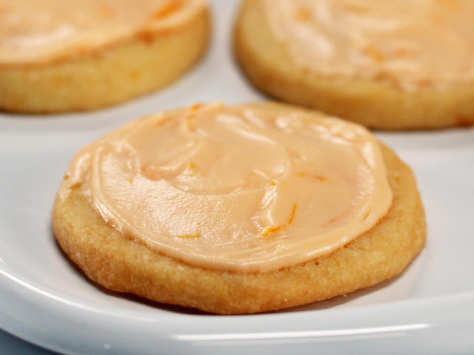 Orange Sugar Cookies With Orange-Cream Cheese Frosting