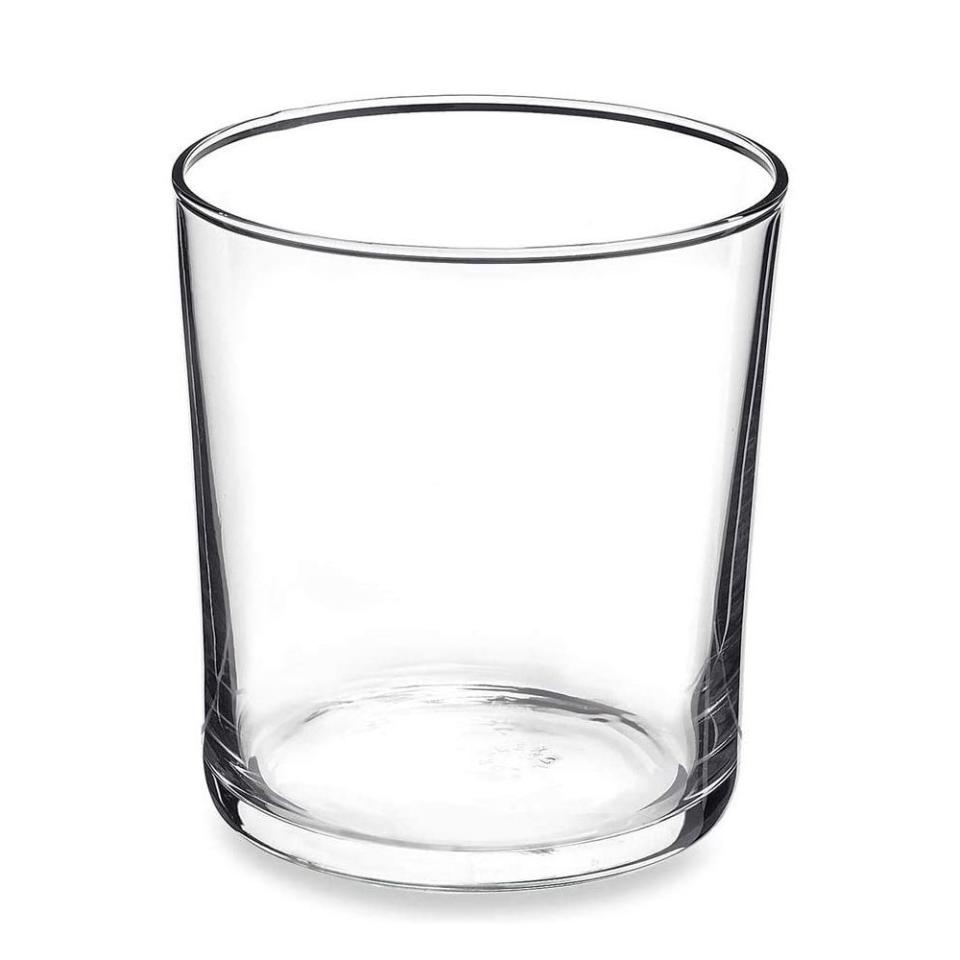 4) Bormioli Rocco Bodega Collection Glassware – Set Of 12 Medium 12 Ounce Drinking Glasses For Water, Beverages & Cocktails – 12oz Clear Tempered Glass Tumblers