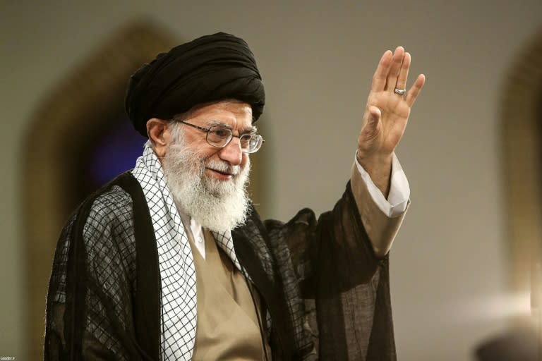 Iran's Supreme Leader Ayatollah Ali Khamenei, pictured August 13, 2018, says talks should continue with European states, who have been trying to find a way to salvage the agreement
