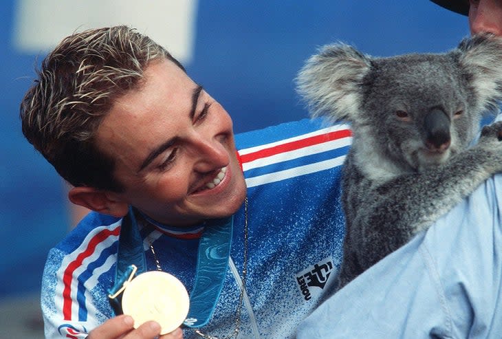 <span class="article__caption">Miguel Martinez won gold in Olympic mountain biking in 2000.</span> (Photo: Martin Rose/Bongarts/Getty Images)