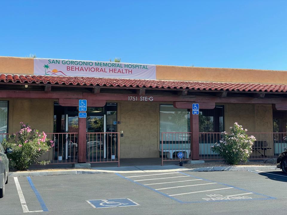 The San Gorgonio Memorial Hospital Behavioral Health Center is located in Palm Springs.