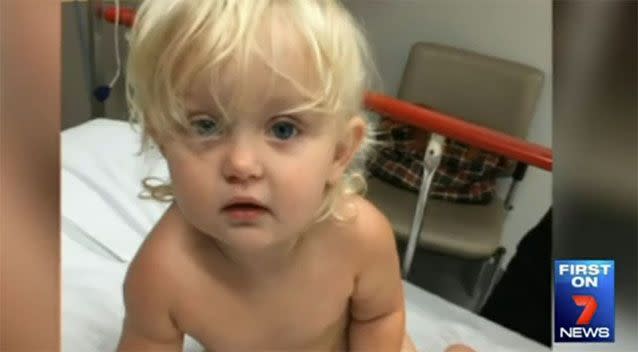 Toddler Charlie was found in the ground of a church on the Gold Coast. Source: 7 News.