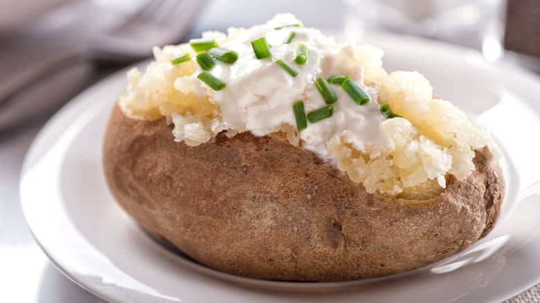 baked russet potato