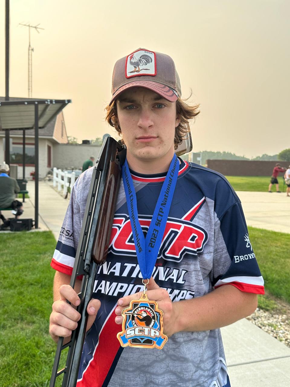 Alex Schlobohm of Sun Prairie won the mens singles trapshooting title at the 2023 Scholastic Clay Target Program national championships this month, hitting all 275 targets.