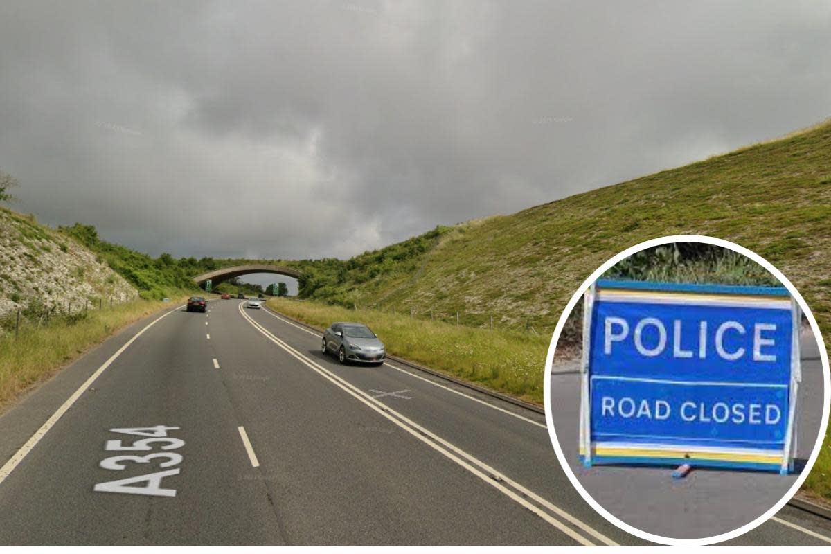 Weymouth Relief road was closed for over two hours after a crash last night <i>(Image: Google Maps)</i>