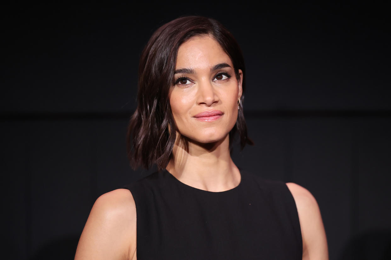 Sofia Boutella presentó su primera película como gran protagonista, 'Rebel Moon (Parte 1): La niña del fuego', en la ciudad de México el 4 de diciembre de 2023. (Foto de Hector Vivas/Getty Images)