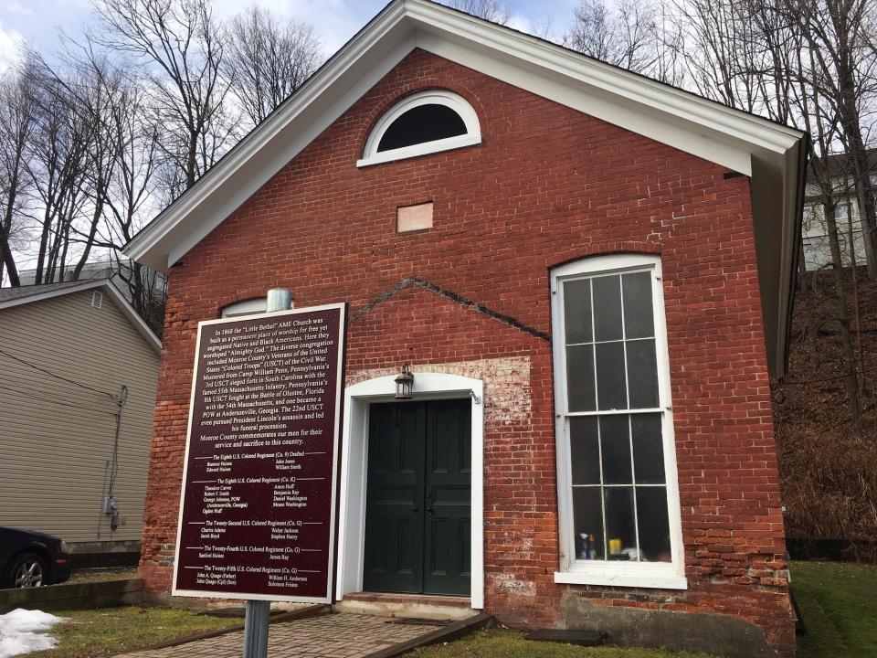 Part of North 3rd Street in Stroudsburg has been co-named Little Bethel Way, inspired by the Little Bethel African Methodist Episcopal Church.