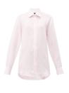 <p><a class="link " href="https://www.emmawillis.com/products/pink-linen-shirt" rel="nofollow noopener" target="_blank" data-ylk="slk:SHOP NOW;elm:context_link;itc:0;sec:content-canvas">SHOP NOW</a></p><p>Pink linen shirt, £240, Emma Willis</p>