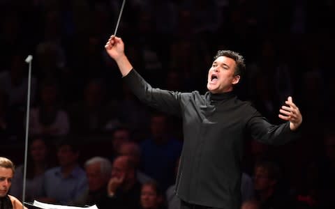 Ryan Wigglesworth conducts the BBC National Orchestra of Wales at the 2017 BBC Proms - Credit: Chris Christodoulou/BBC