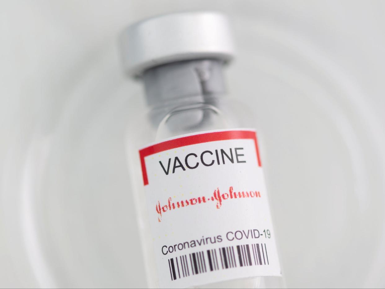 <p>A vial of the Johnson & Johnson Covid vaccine</p> (REUTERS)