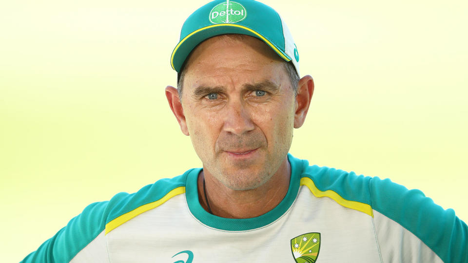 Seen here, Justin Langer during a training session with the Australian cricket team.