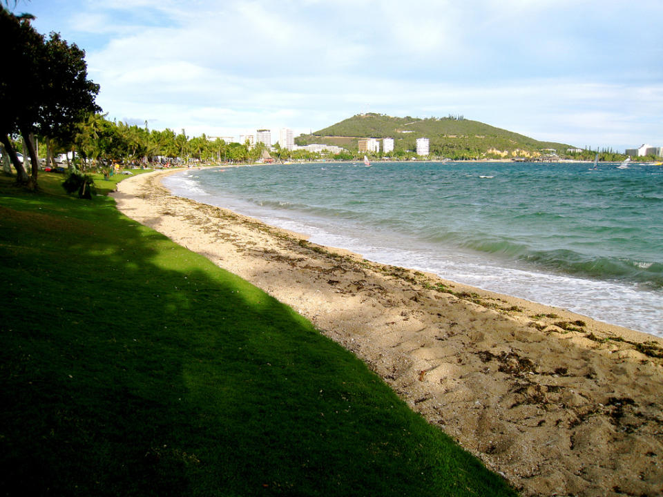 <p>No. 3 Least Affordable Beaches: New Caledonia<br> Sunscreen: $21.42<br> Water: $2.01<br> Beer: $7.40<br> Ice Cream: $2.39<br> Lunch: $26.55<br><b>Total: $53.51</b><br> (Photo: Anse Vata in Noumea, New Caledonia/Mickaël T./<span>Flickr</span>) </p>