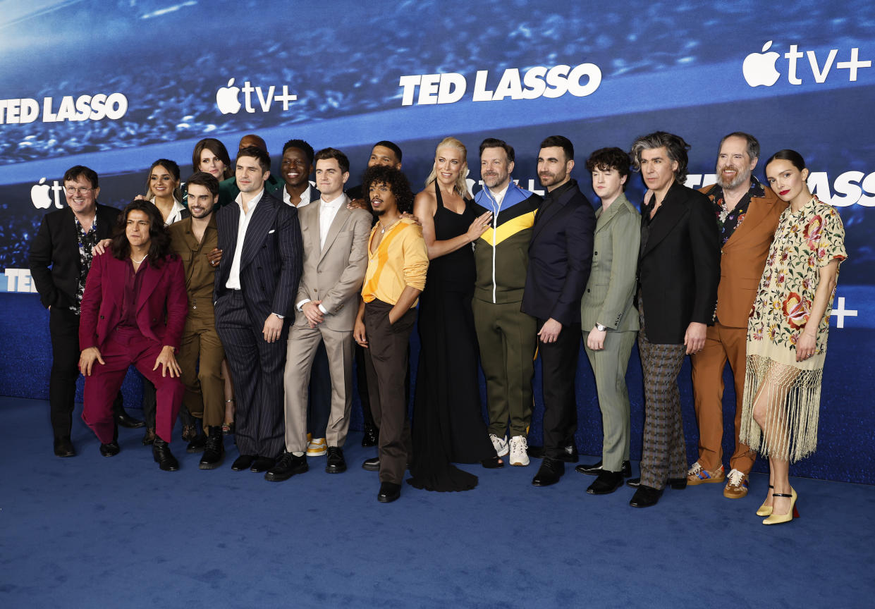 The cast at the Season 3 premiere at Westwood Village Theater on March 7, 2023 in Los Angeles, California. (Frazer Harrison / Getty Images)