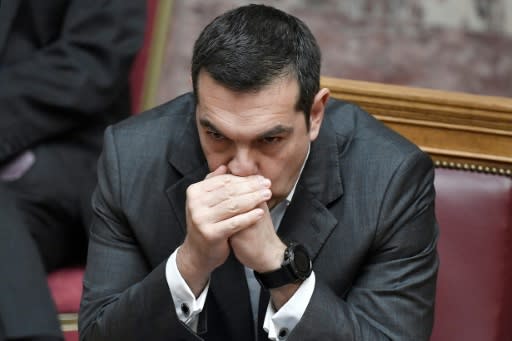 The confidence vote puts the political future of Greek Prime Minister Alexis Tsipras on the line