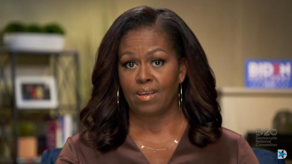 Former first lady, Michelle Obama, speaks at DNC 2020 (EPA)