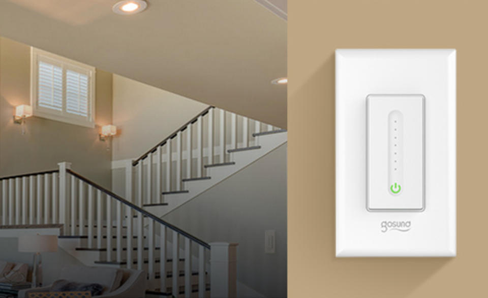 Save 25 percent on a four-pack of smart light switches for your home, today only. (Photo: Amazon)