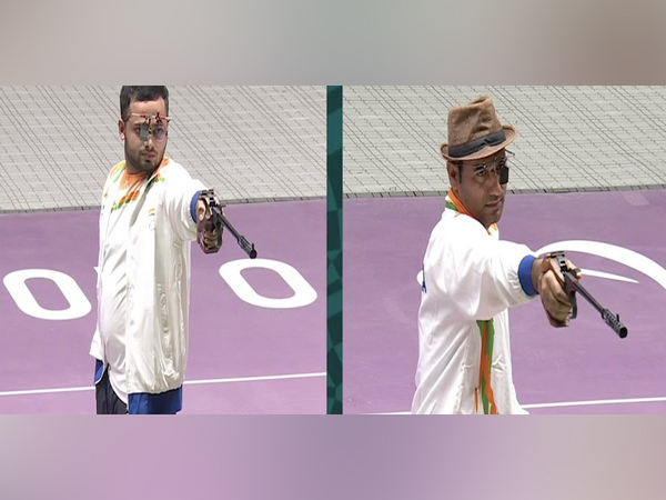 Manish Narwal (left) & Singhrak Adhana (right) (Pics courtesy: Screengrab via Paralympics YouTube)