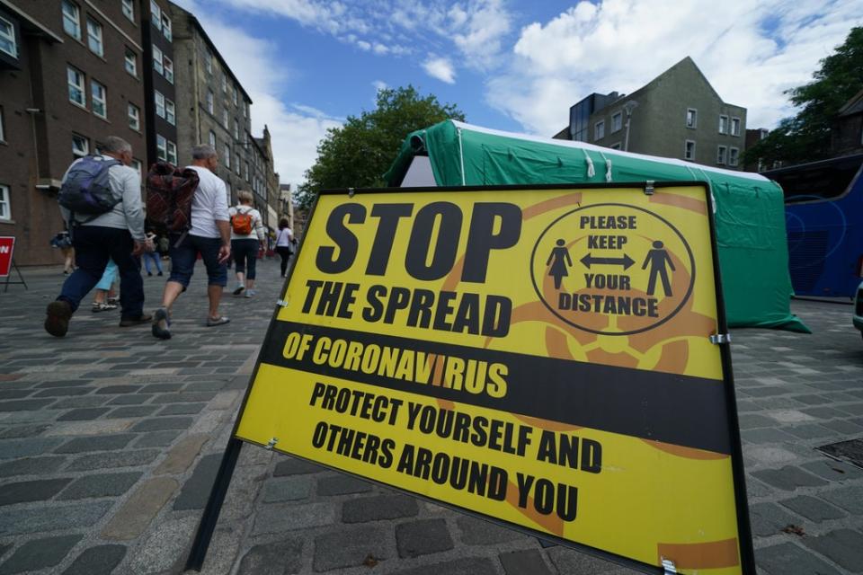 The test positivity rate in Scotland for Covid has reached its highest since January this year (Andrew Milligan/PA) (PA Wire)