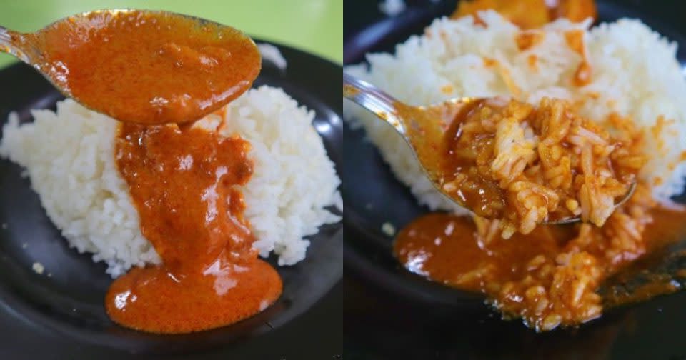mama's curry - rice closeup