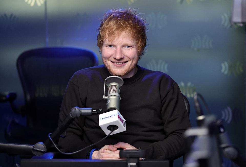 Le chanteur Ed Sheeran le 17 octobre 2022 à New York. - Jamie McCarthy - AFP