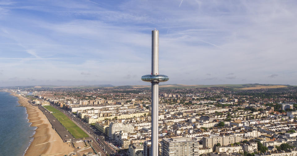 I can see the sea: The tower offers unrivalled views of Brighton.