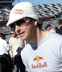 When Scott Speed wants to show off his personality at the race track, he sports a pair of sunglasses