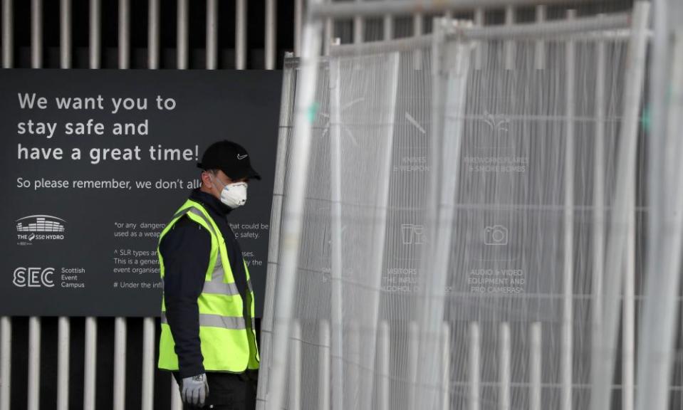 The SEC Centre in Glasgow, which was turned into a temporary NHS hospital in April, 2020.