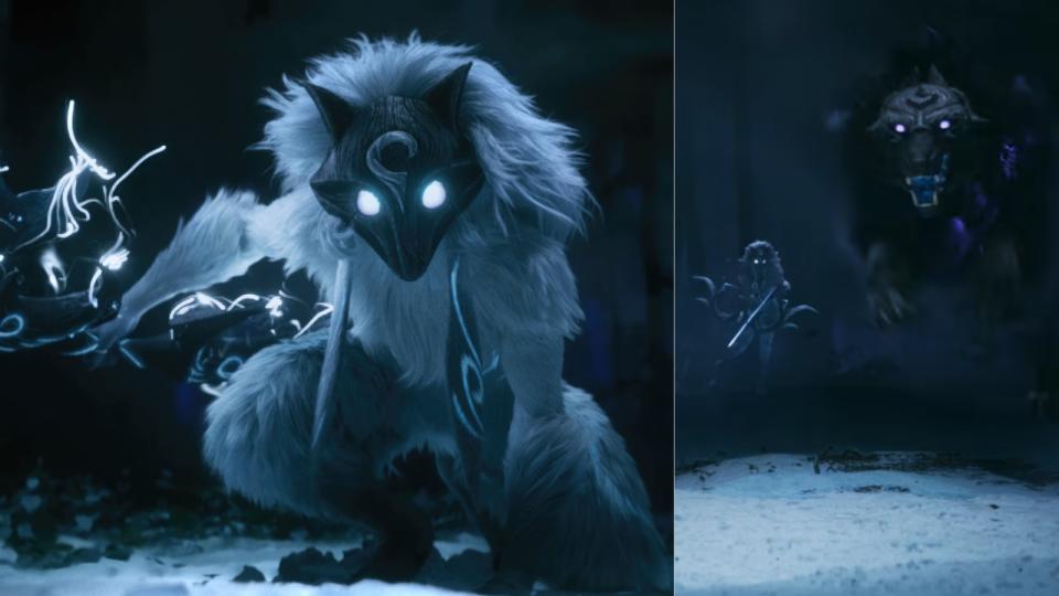 Kindred is one unique champion because they're mostly referenced in lore -- but to have an entire cinematic themed after them and seeing them in action is quite the treat.