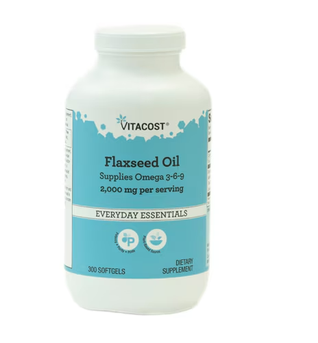 Vitacost Flaxseed Oil, one of the best hair growth supplements