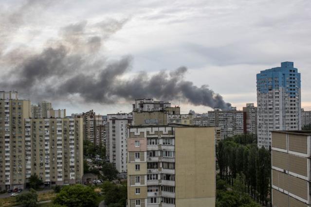 Russia's attack on Ukraine continues, in Kyiv