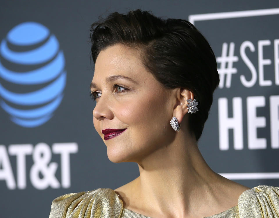 24th Critics Choice Awards - Arrivals - Santa Monica, California, U.S., January 13, 2019 - Maggie Gyllenhaal. REUTERS/Danny Moloshok