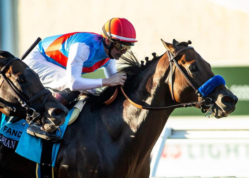 Arabian Knight, who won the $1 million, Grade 1 Pacific Classic at Del Mar in his most recent race on Sept. 2, is the 3-1 morning-line favorite for Saturday’s Breeders’ Cup Classic at Santa Anita.