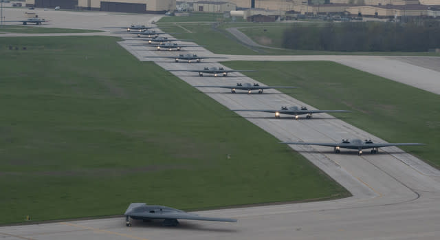 USA Parades Nuclear Stealth Bombers And Vows Jets Are 'Ready To Strike Anywhere, Any Time' Amid Middle East Tensions