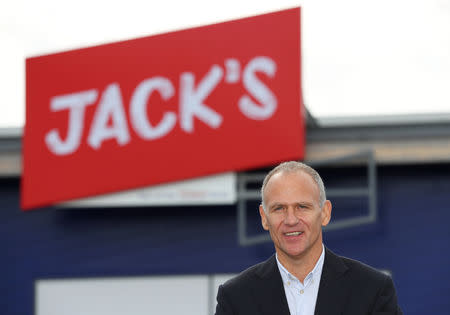 Dave Lewis, Chief Executive Officer of Tesco stands outside on of Tesco's new discount supermarkets called Jack's, in Chatteris, Britain, September 19, 2018. REUTERS/Chris Radburn
