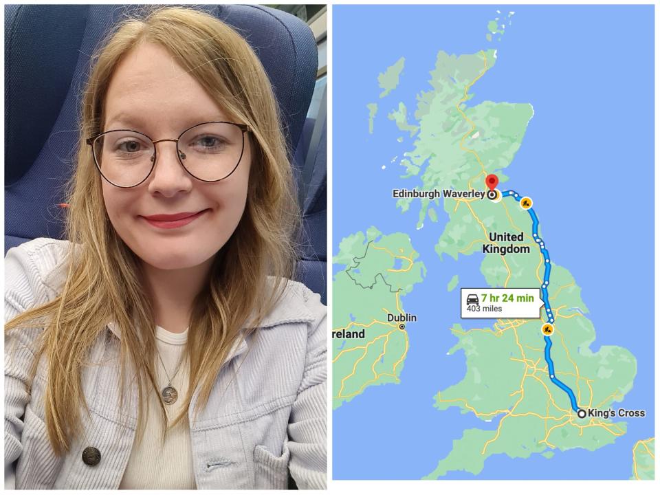 mikhaila, london to scotland map