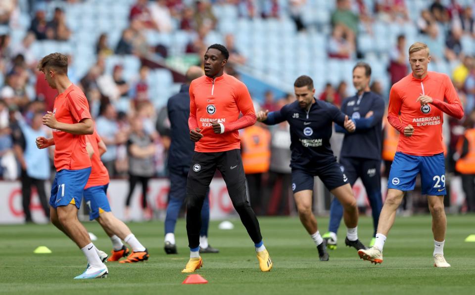 Brighton & Hove Albion players warm up - Getty Images/Matthew Lewis