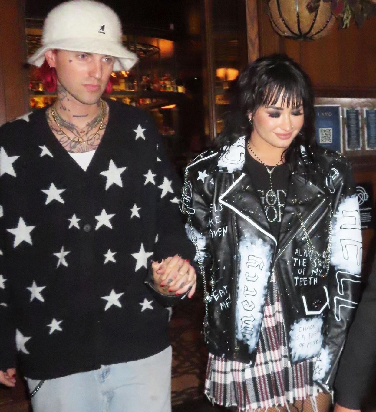Demi Lovato and Jutes stop by Lavo in NYC