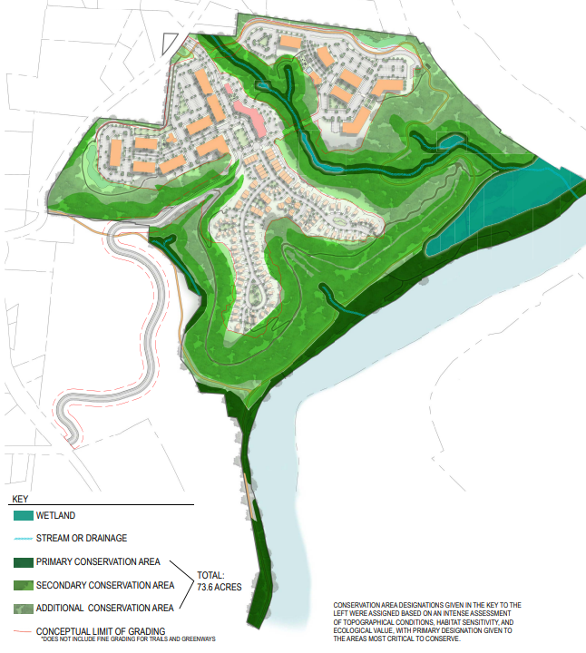 A map of the proposed conservation area for Ferry Road.