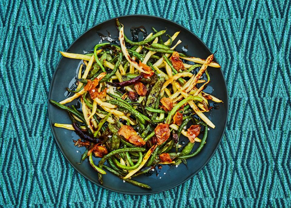 Charred Bean and Pea Salad