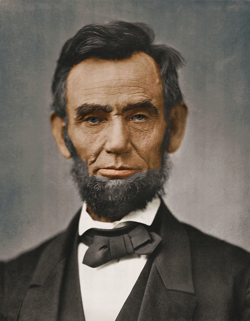 A portrait of Abraham Lincoln