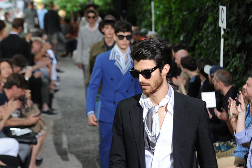 Trussardi: Runway - Milan Fashion Week Menswear Spring/Summer 2013